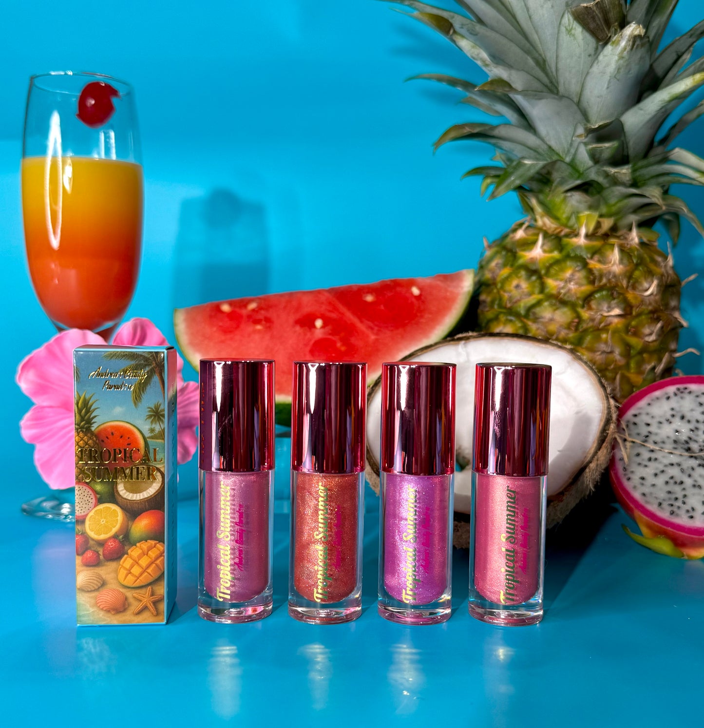 Tropical Summer Lipglosses con Destellos