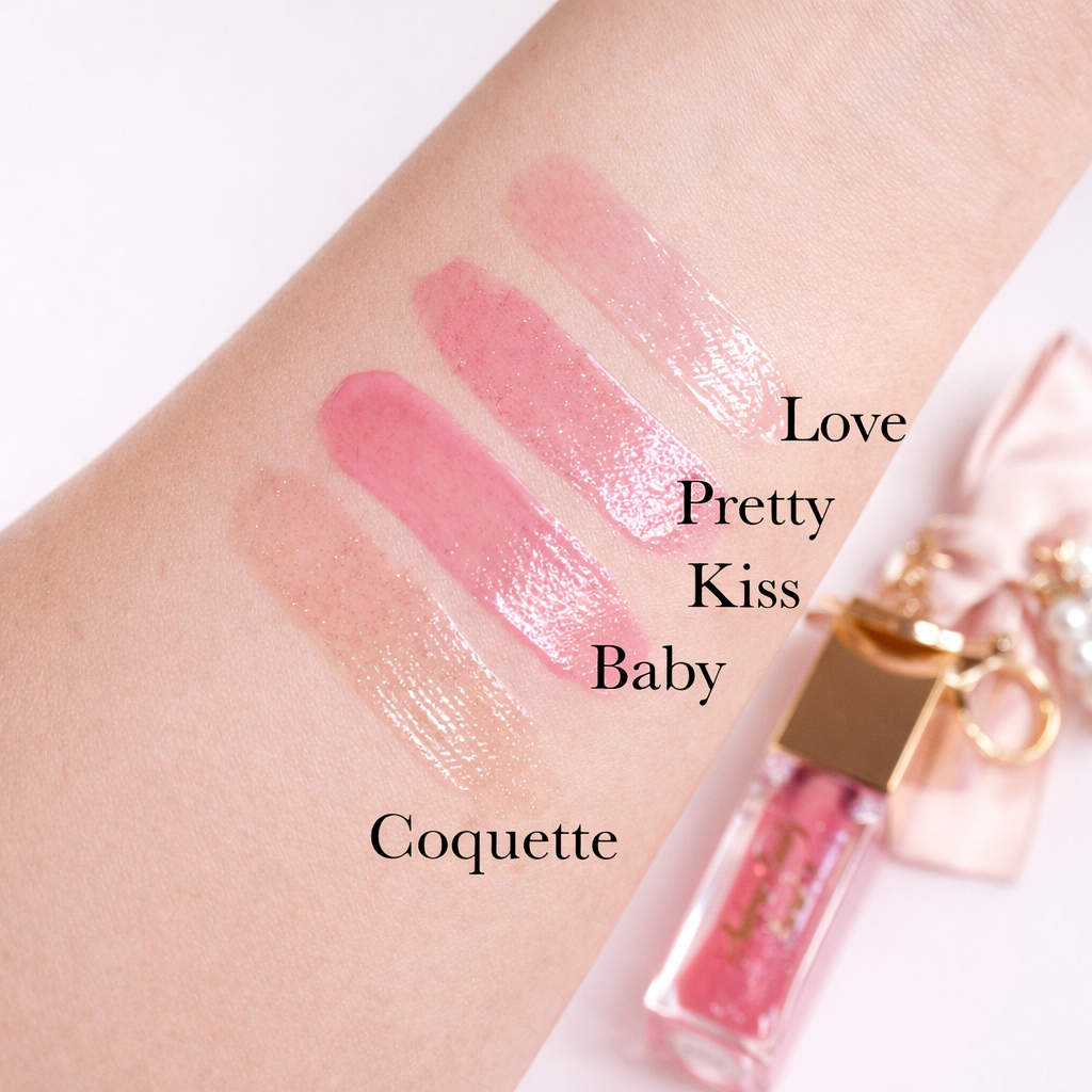Lip Oil with Coquette Keychain