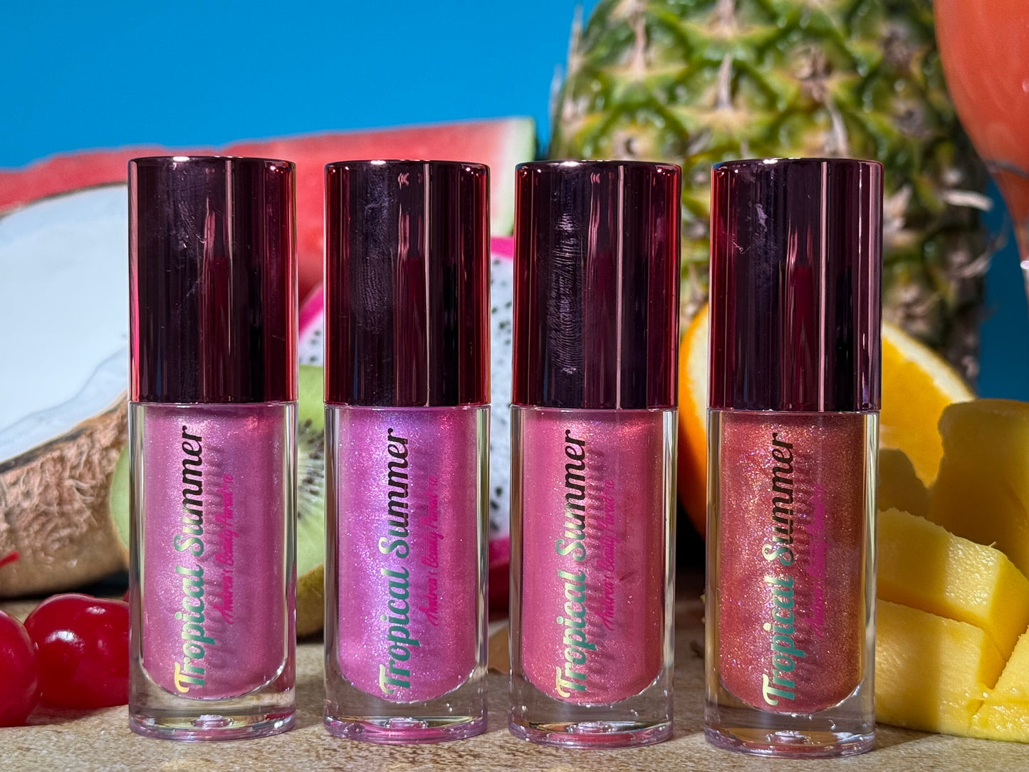 Tropical Summer Lipglosses con Destellos