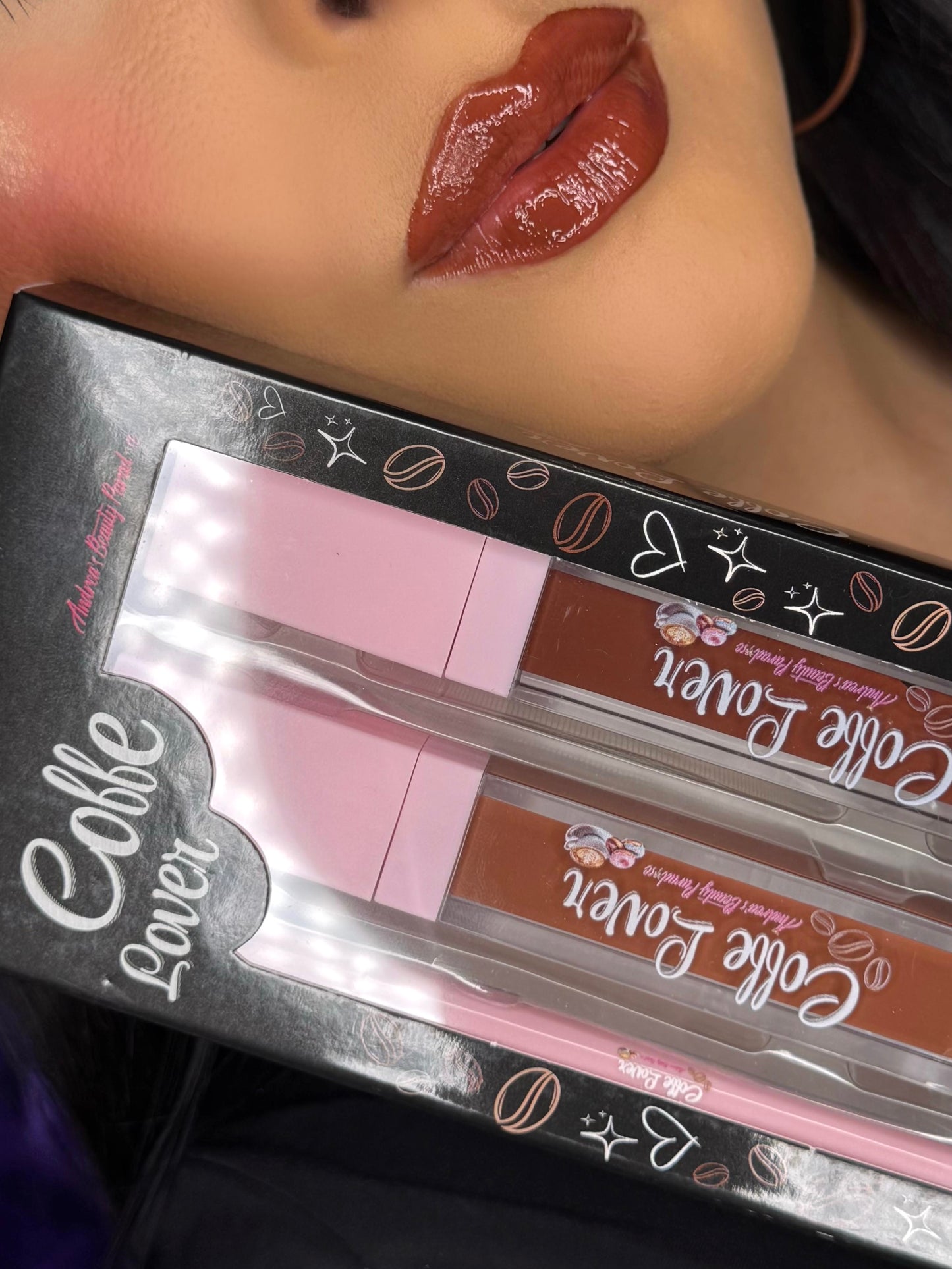 Labial Matte/Lipgloss Trio Coffee