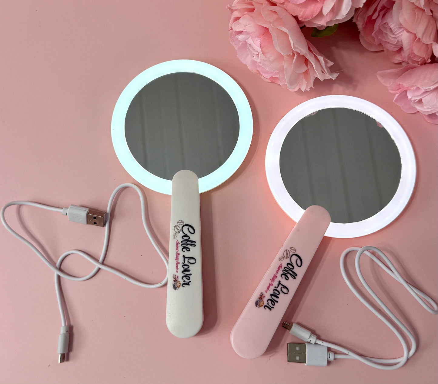 LED Mirror Coffee Lover