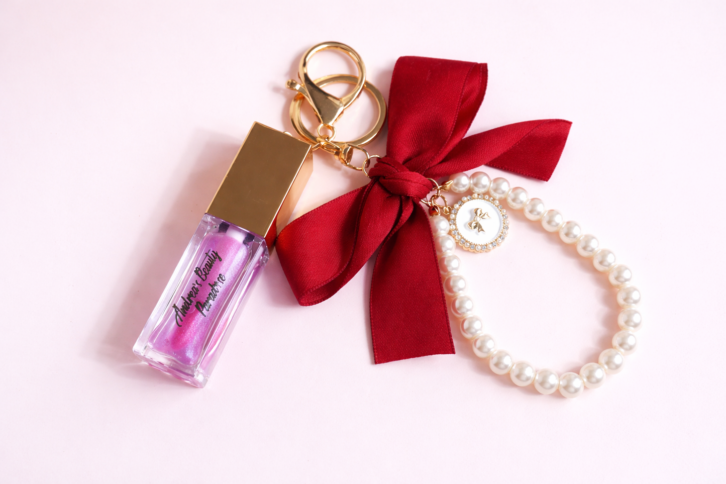 Lip Oil with Coquette Keychain