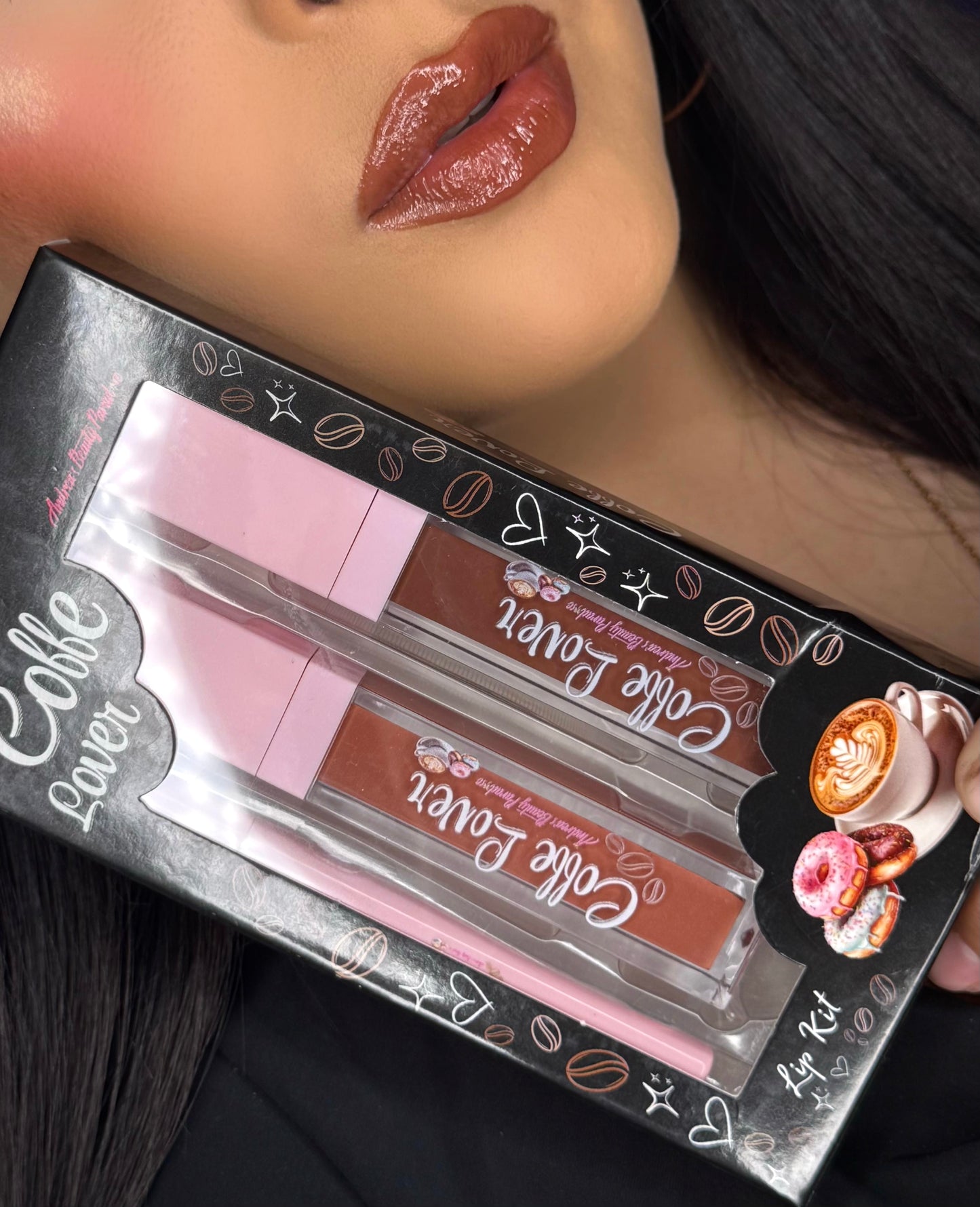 Labial Matte/Lipgloss Trio Espresso