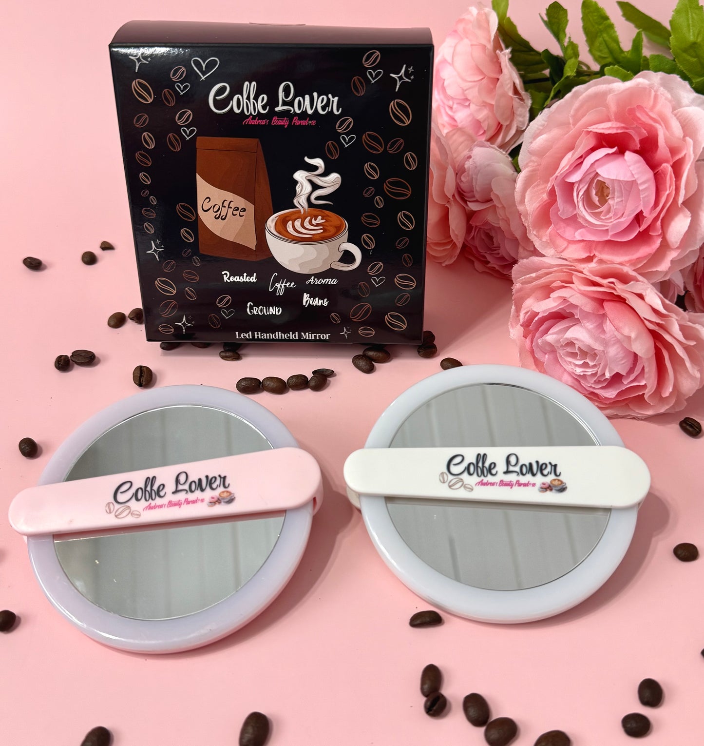 LED Mirror Coffee Lover